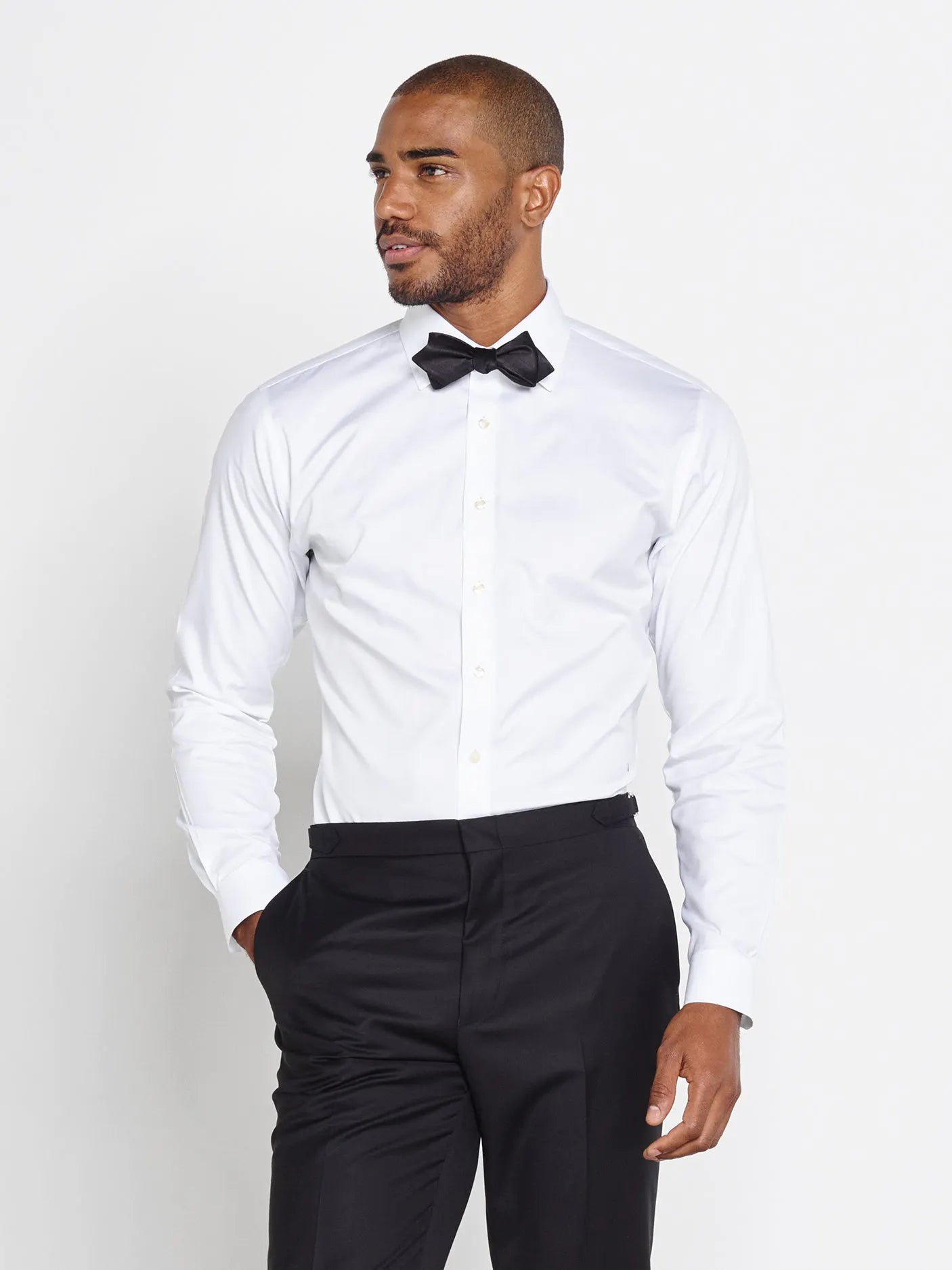 new york dress shirt Jones New York Men's Stretch Slim Fit Dress Shirt - L 34/35
