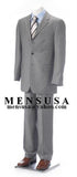 Light Gray 2 Or 3 Button Business Men's Suit Super 140'S Cheap Priced Business Suits Clearance Sale